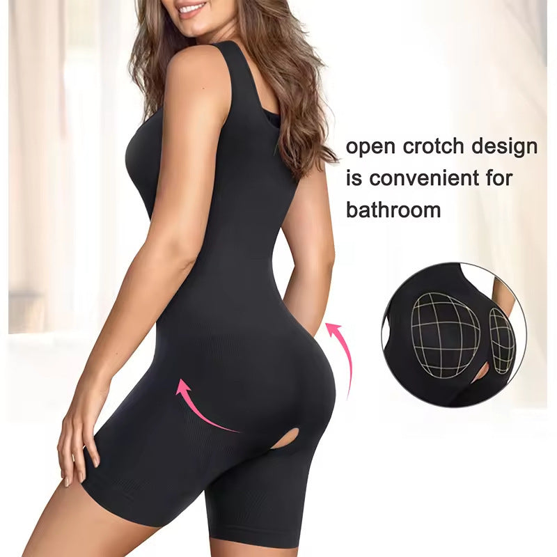 Plus-Size Camisole Shaper Bodysuit – Tummy Control & Butt Lifting, Open Crotch – view 4