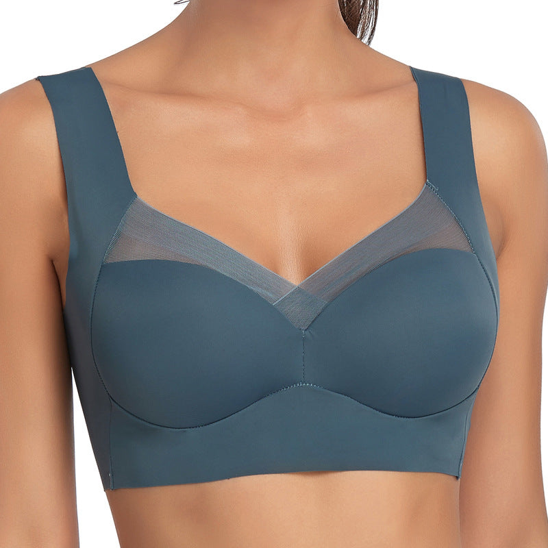 Bluehorixon Wireless Vest Bra Without Steel Ring – front view