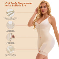 Colombian Faja Postpartum Bodysuit – Tummy Control & Butt Lifter with Zipper Crotch