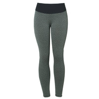 Dark Grey seamless textured high-waist leggings – Bluehorixon