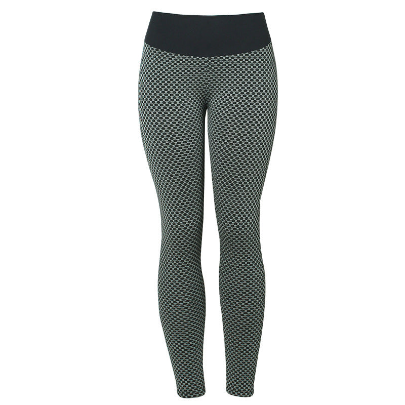 Dark Grey seamless textured high-waist leggings – Bluehorixon