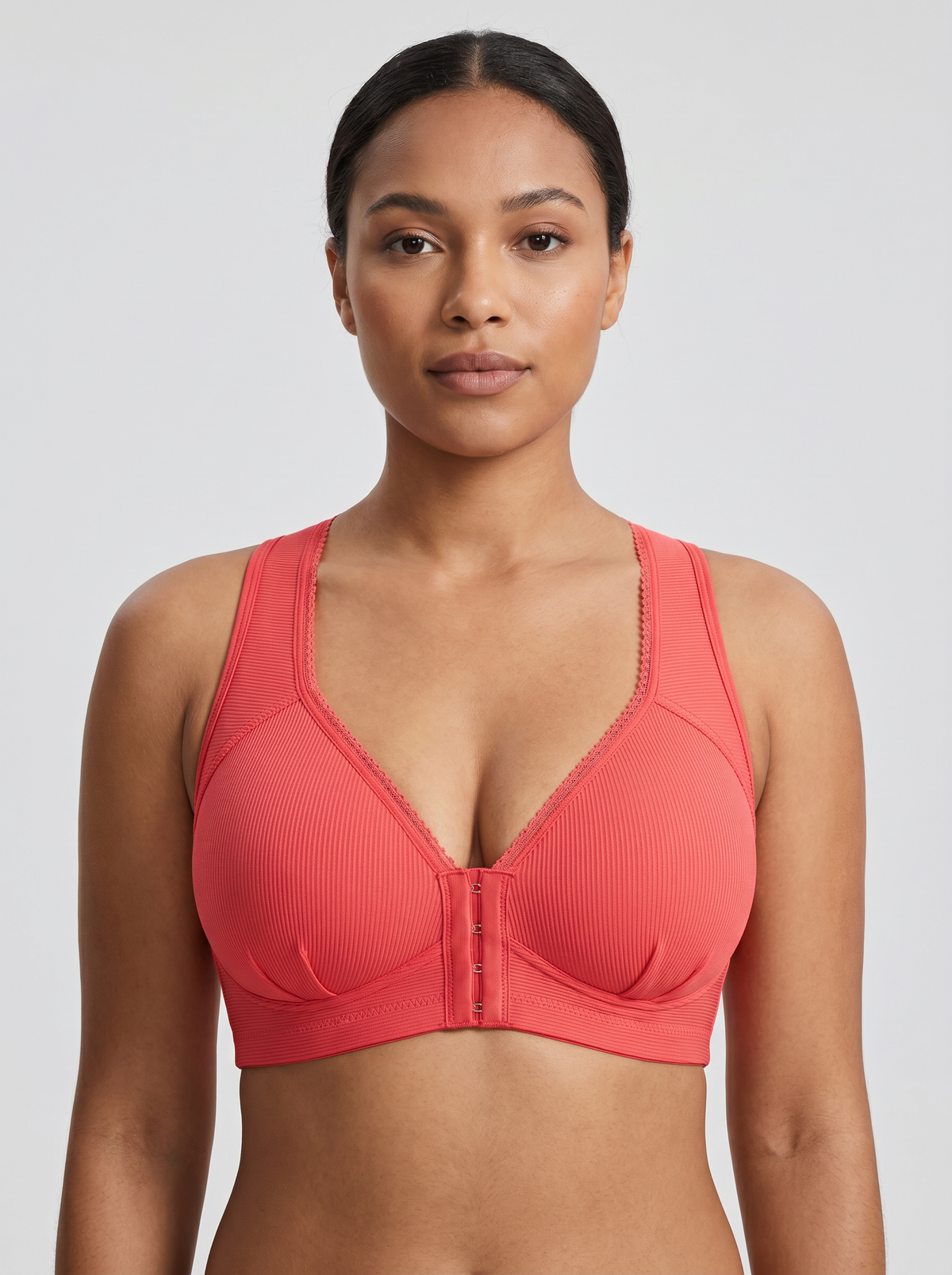 Backless Push-Up Bra - Shrimp Red