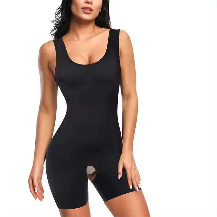 Plus-Size Camisole Shaper Bodysuit – Tummy Control & Butt Lifting, Open Crotch – view 1