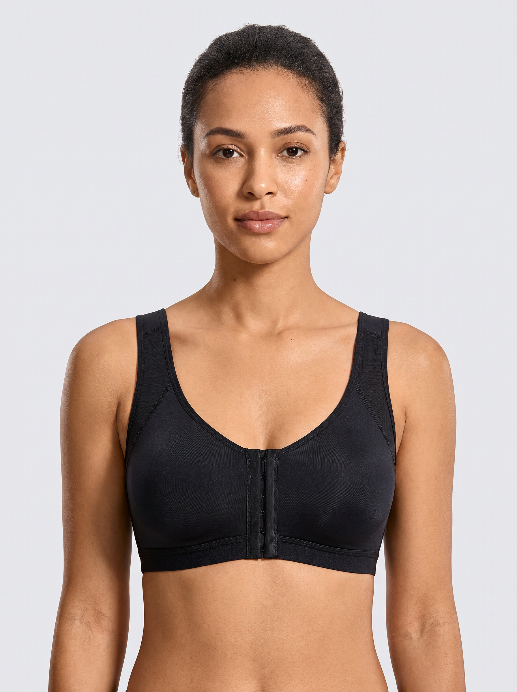 Front-Buckle Support Sports Bra - hero