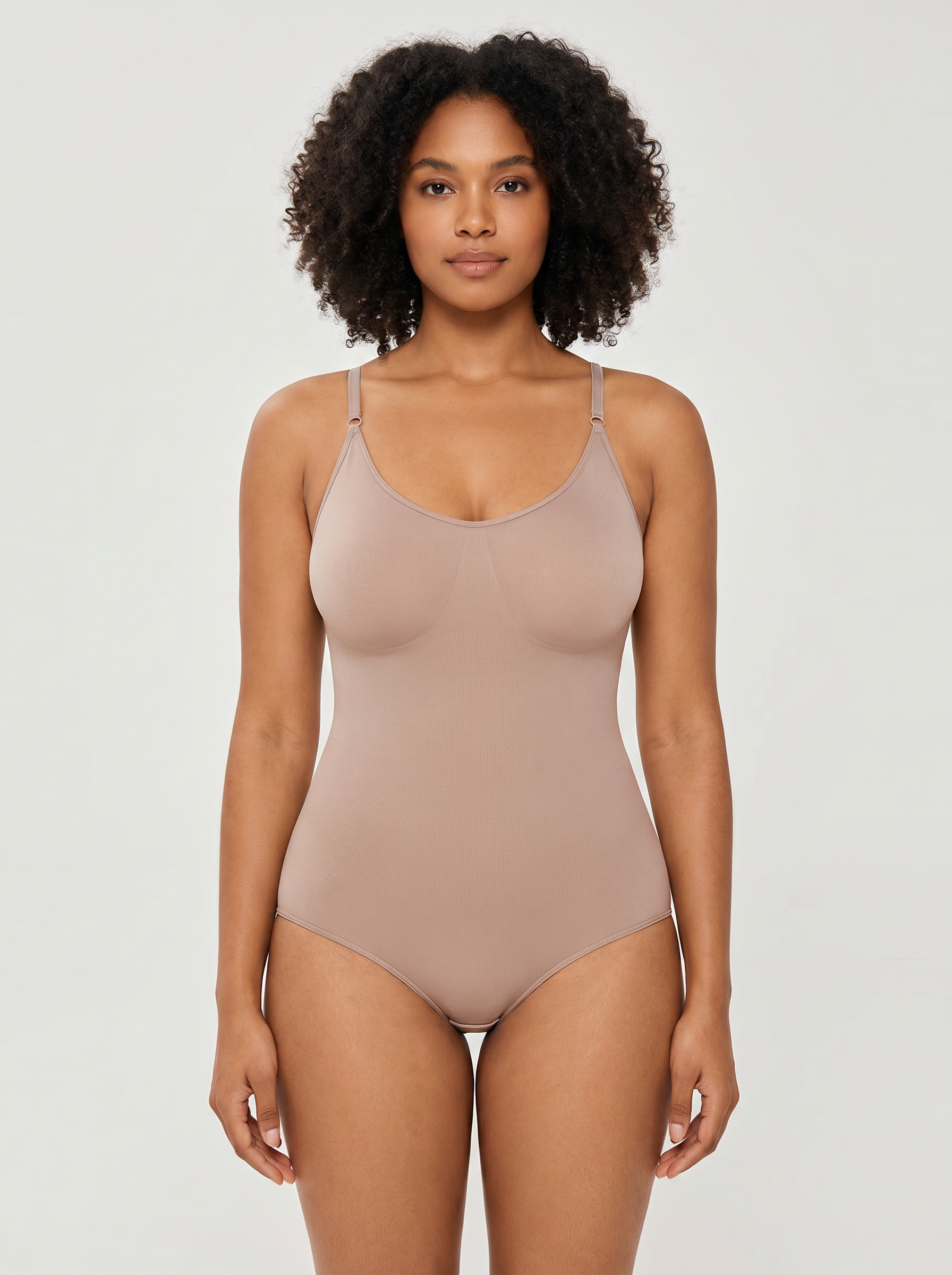 Full Bust Shapewear Bodysuit - Apricot