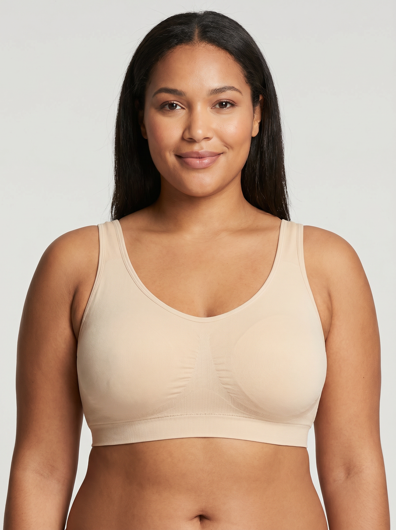 Plus-Size Shaper Bra - Beige