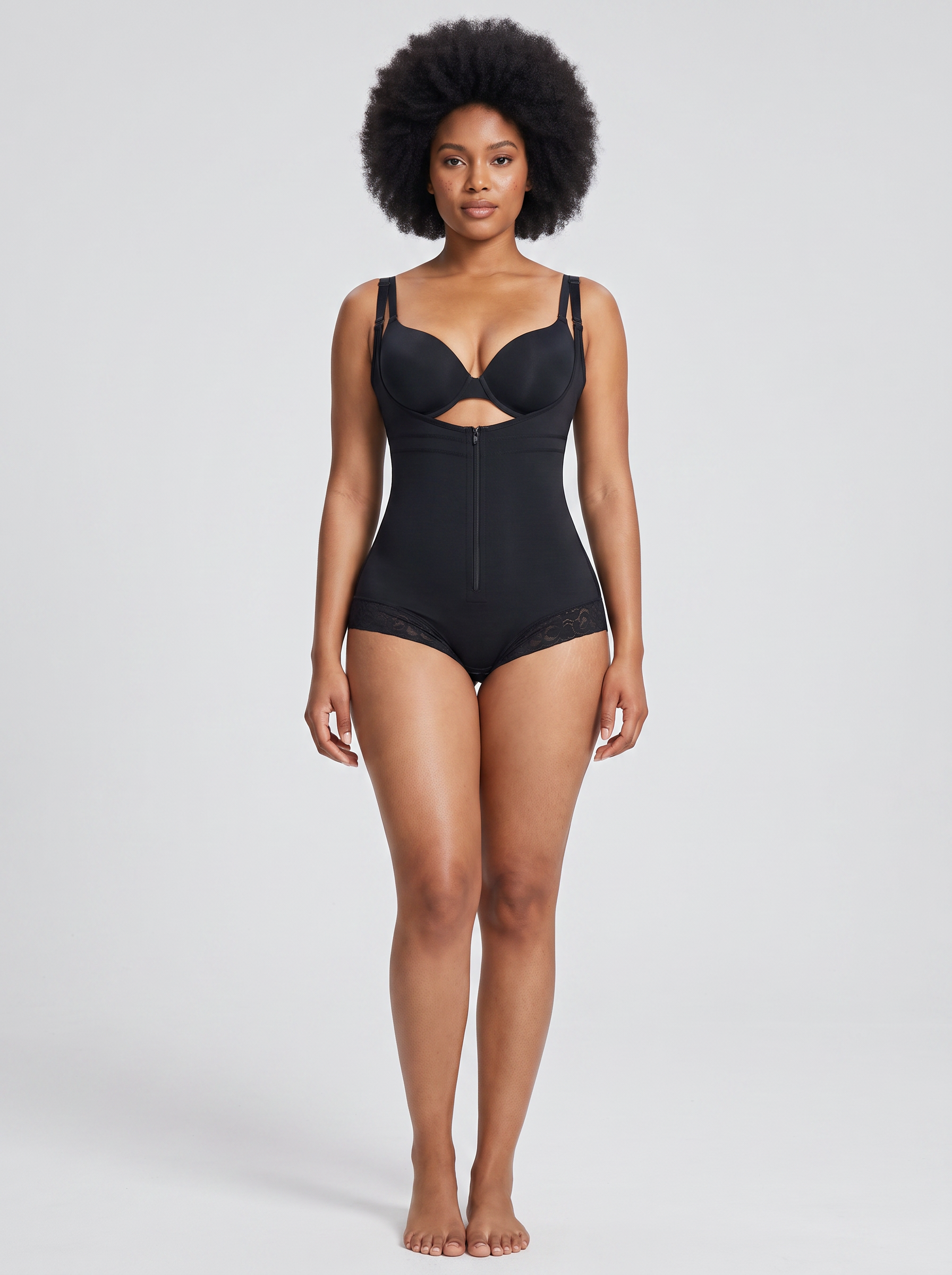 Colombian Faja Zip-Front Bodysuit - hero