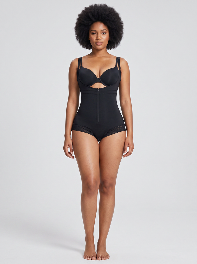 Colombian Faja Zip-Front Bodysuit - hero