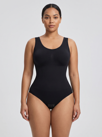 Seamless Waist Trainer Body Shaper - Black