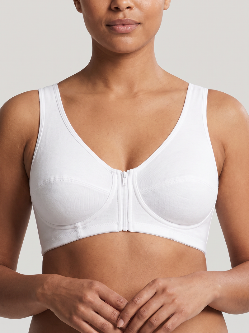 Cotton Vest-Style Underwire Bra - hero
