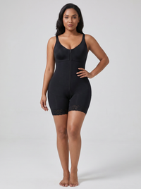 Colombian Faja Postpartum Bodysuit - Black