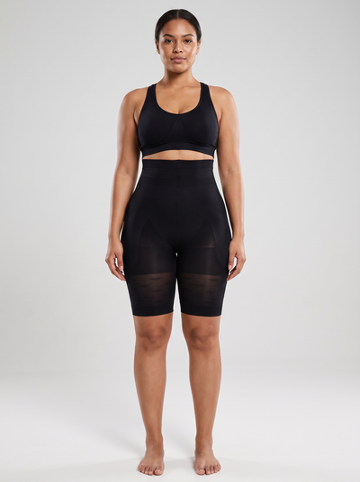 Bluehorixon Seamless High-Waist Thigh Shaper Shorts