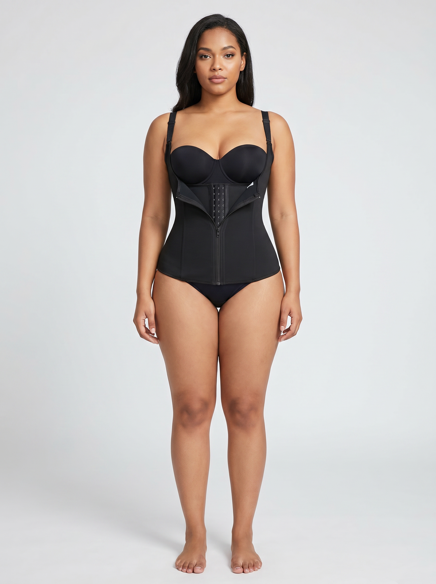 Zippered Waist Trainer Corset