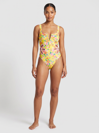 Floral Cut-Out One-Piece Swimsuit - hero