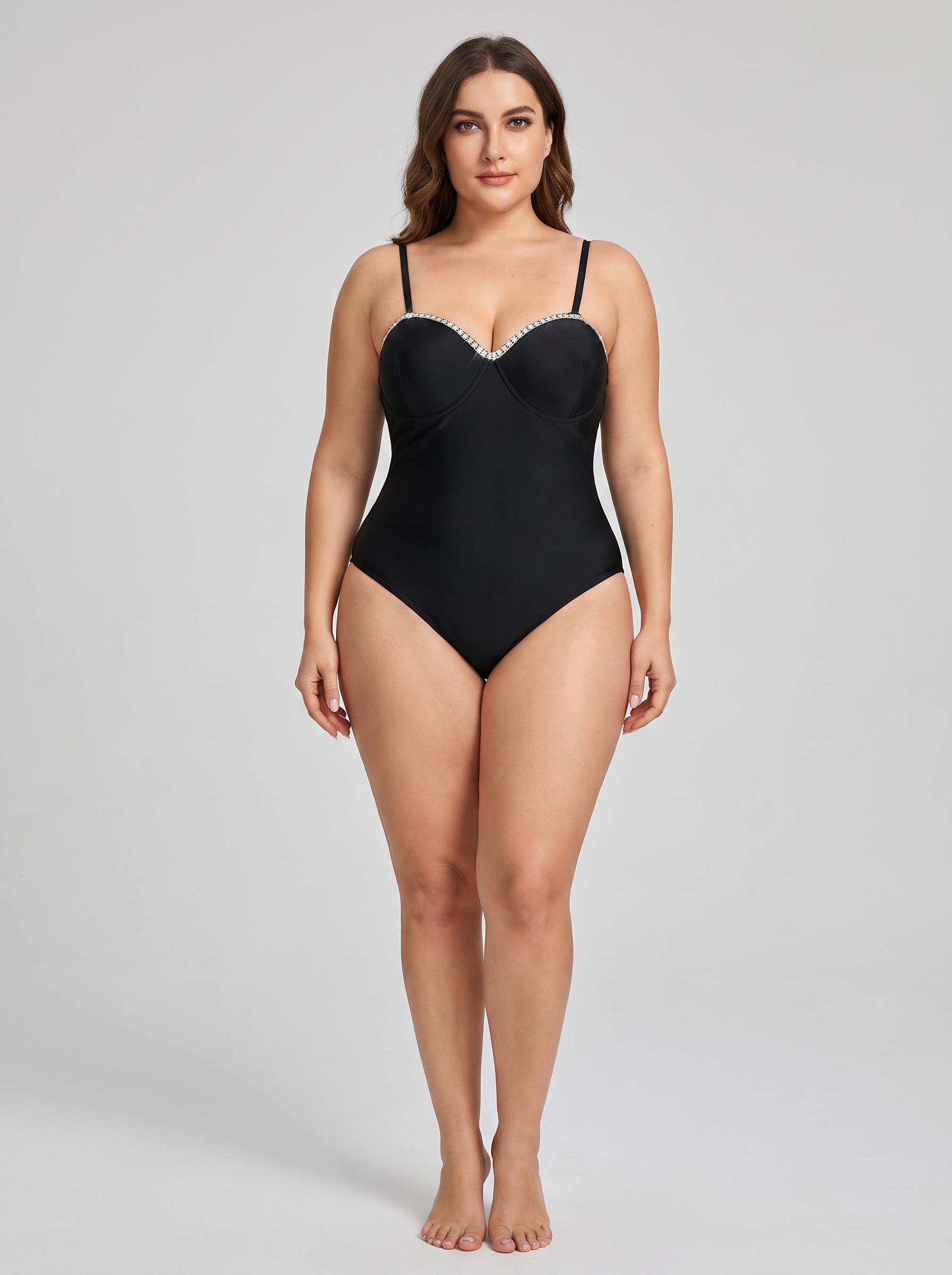 Plunge Sweetheart One-Piece Swimsuit - hero