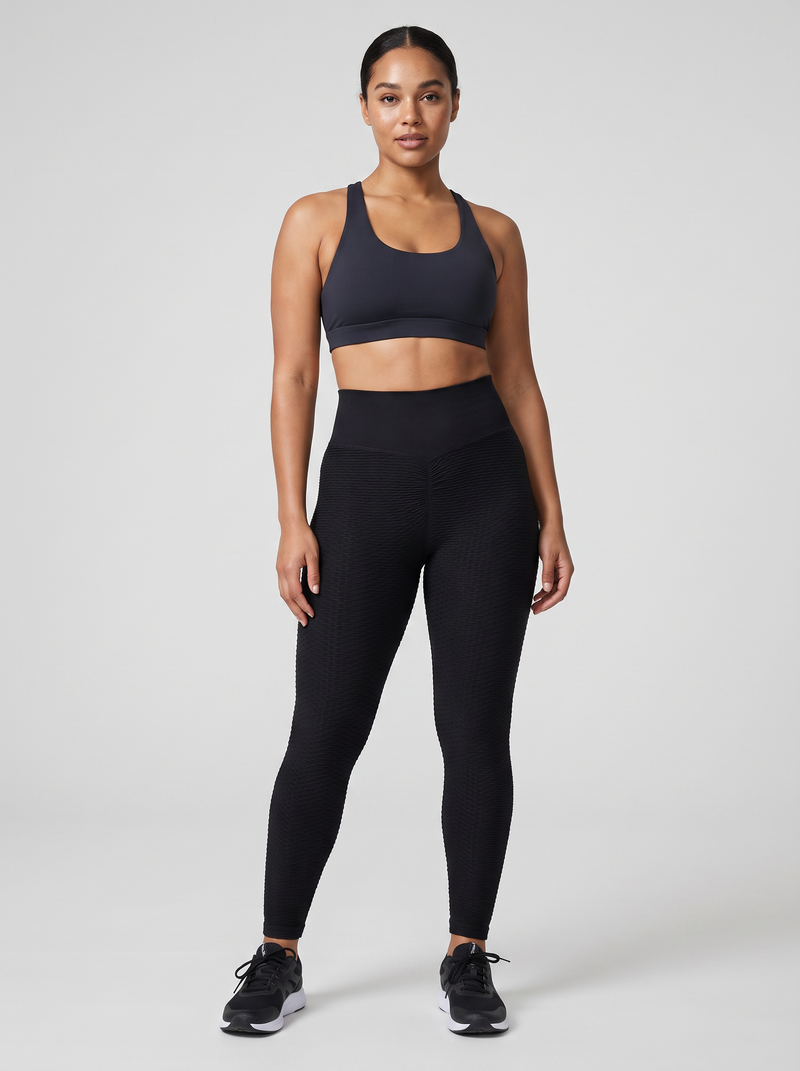 Textured Scrunch-Butt Leggings - hero