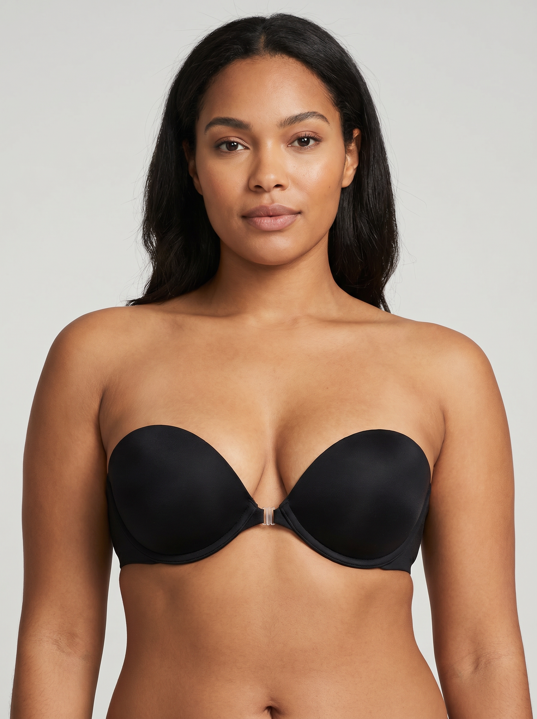 Strapless Silicone Bra - Black