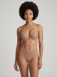 Lace Push-Up Bra - Light Brown